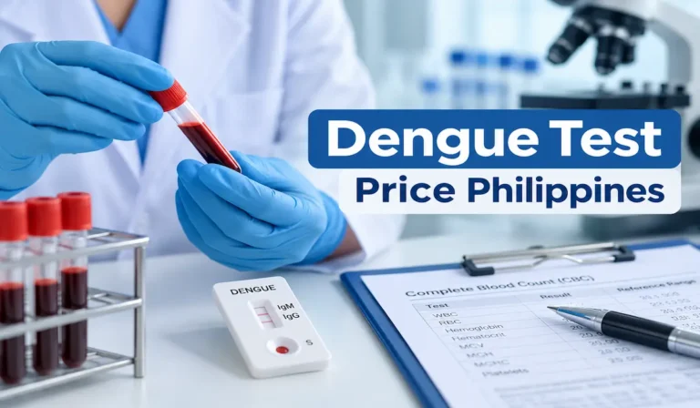Dengue NS1 and IgG IgM blood testing in a Philippine medical laboratory