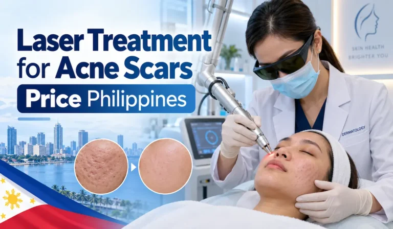Dermatologist performing fractional CO2 laser treatment for acne scars in the Philippines.