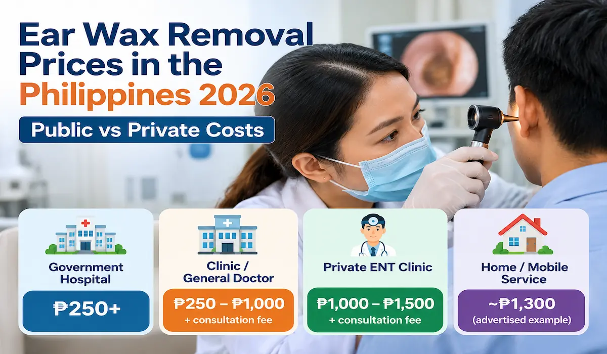 ENT doctor examining a patient’s ear for professional ear wax removal in the Philippines
